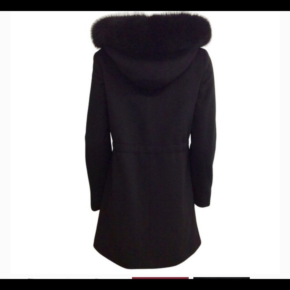 Fleurette Wool & Fox Trim Coat - Picture 7 of 11